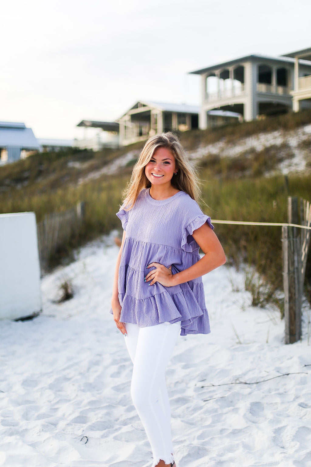 Ruffle babydoll top shop