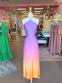 Sunset Ombre Halter Neck Maxi Dress - Kendry Collection Boutique