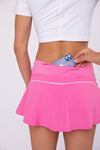 Bubble Gum Pink Tennis Skirt