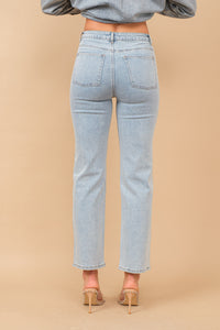 Rhinestone Studded Denim Jeans