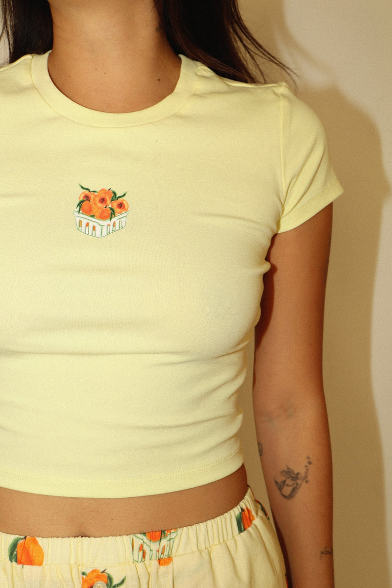 Yellow Peaches Baby Tee