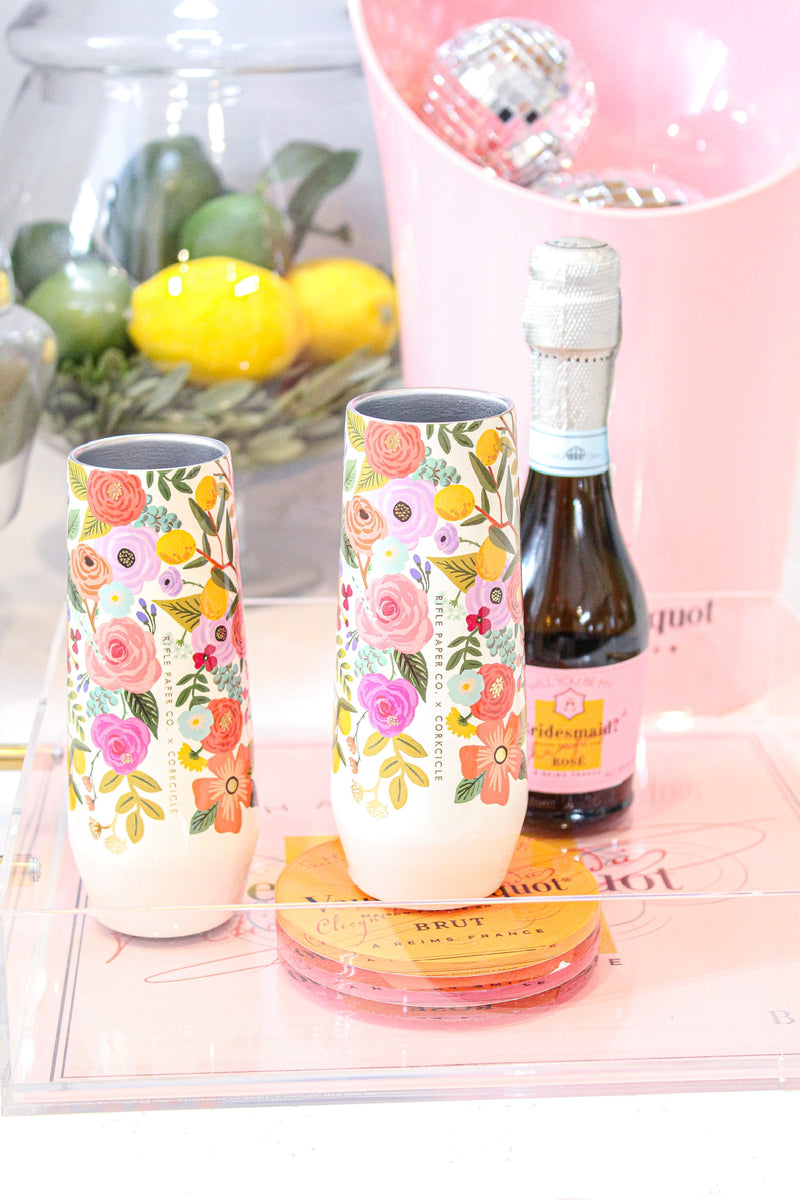 Garden Party Stemless Champagne Flute
