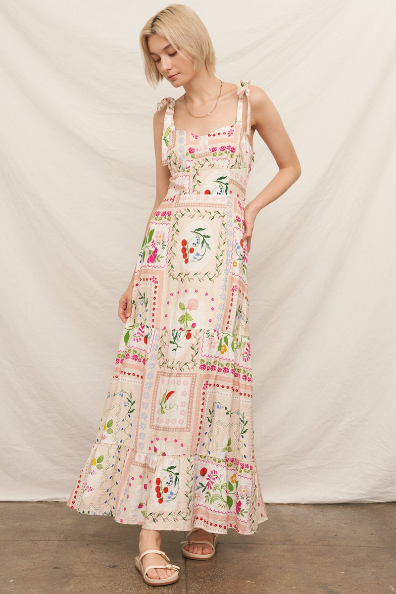 tiered ruffled maxi dress Cavarly Tiered Ruffle Maxi Dress TAWNY PORT RED