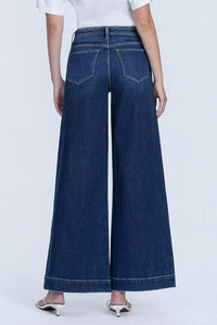 High Rise Dark Wash Wide Leg Jeans