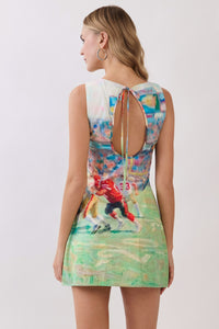 Tailgate Impressionist Football Game Day Mini Dress