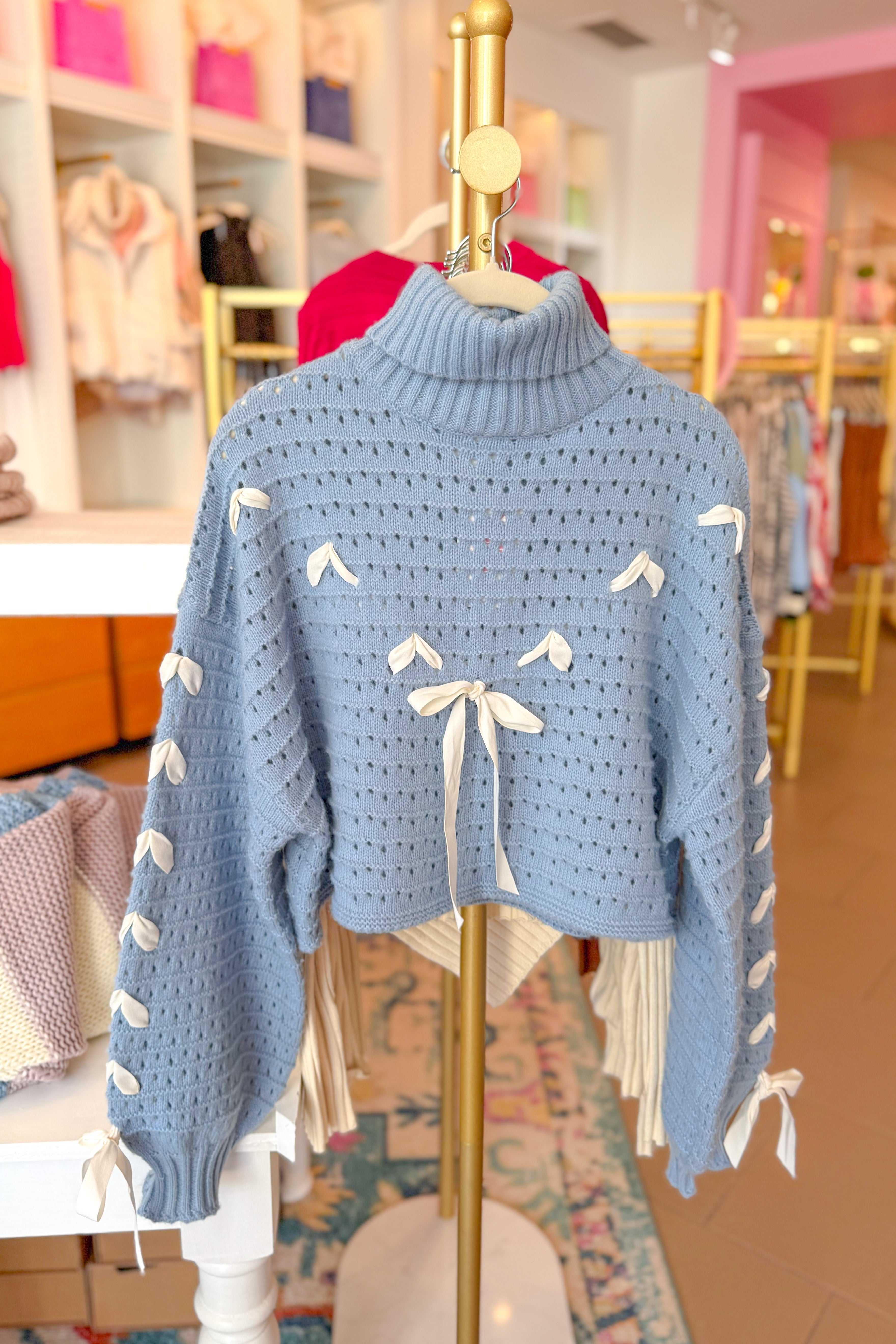 Pink Cable Knit Sweater | Kendry Collection Boutique