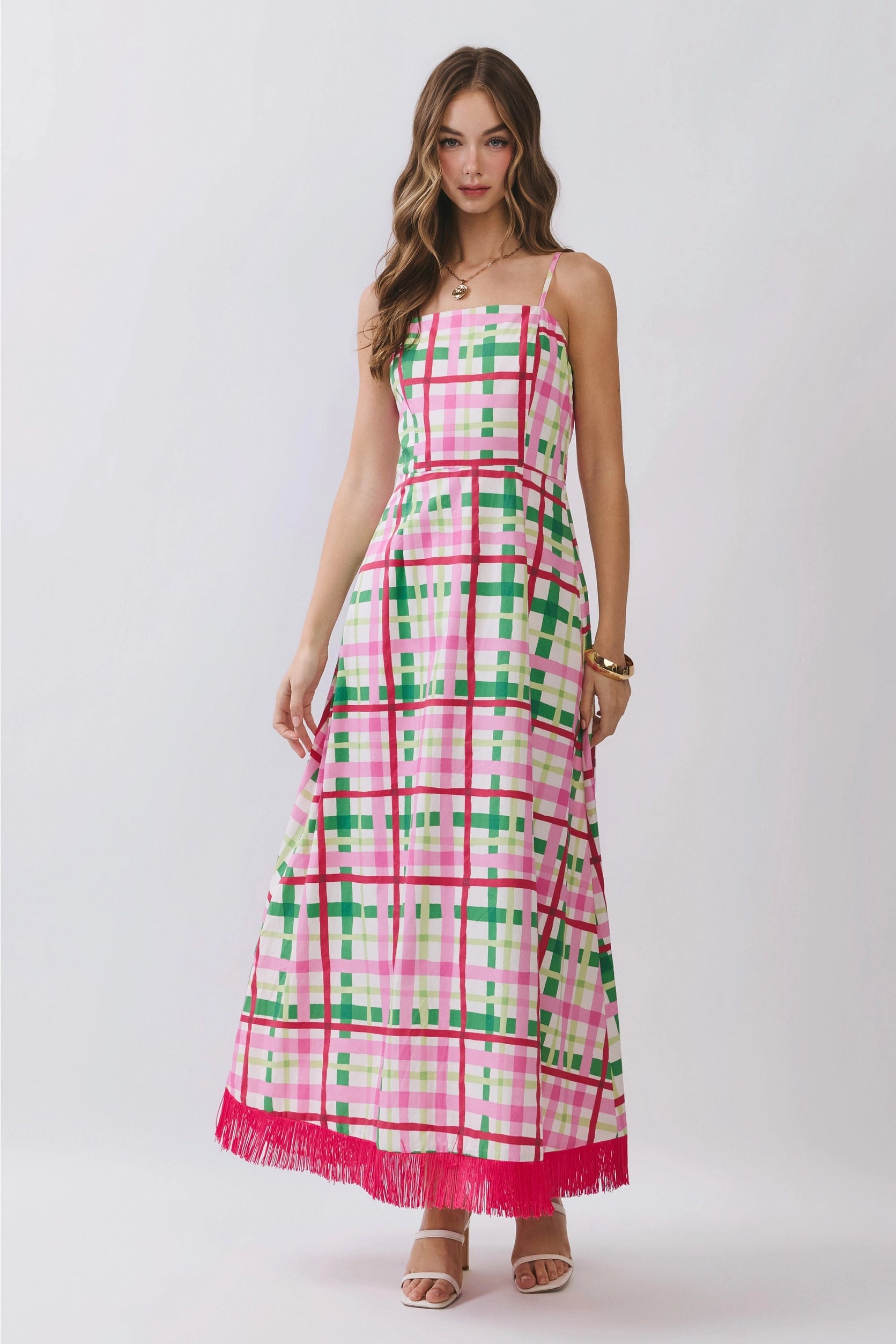 fringe hem maxi dress Retro Patterned Vacation Maxi Dress With Fringe Hem – Kendry Collection  Boutique