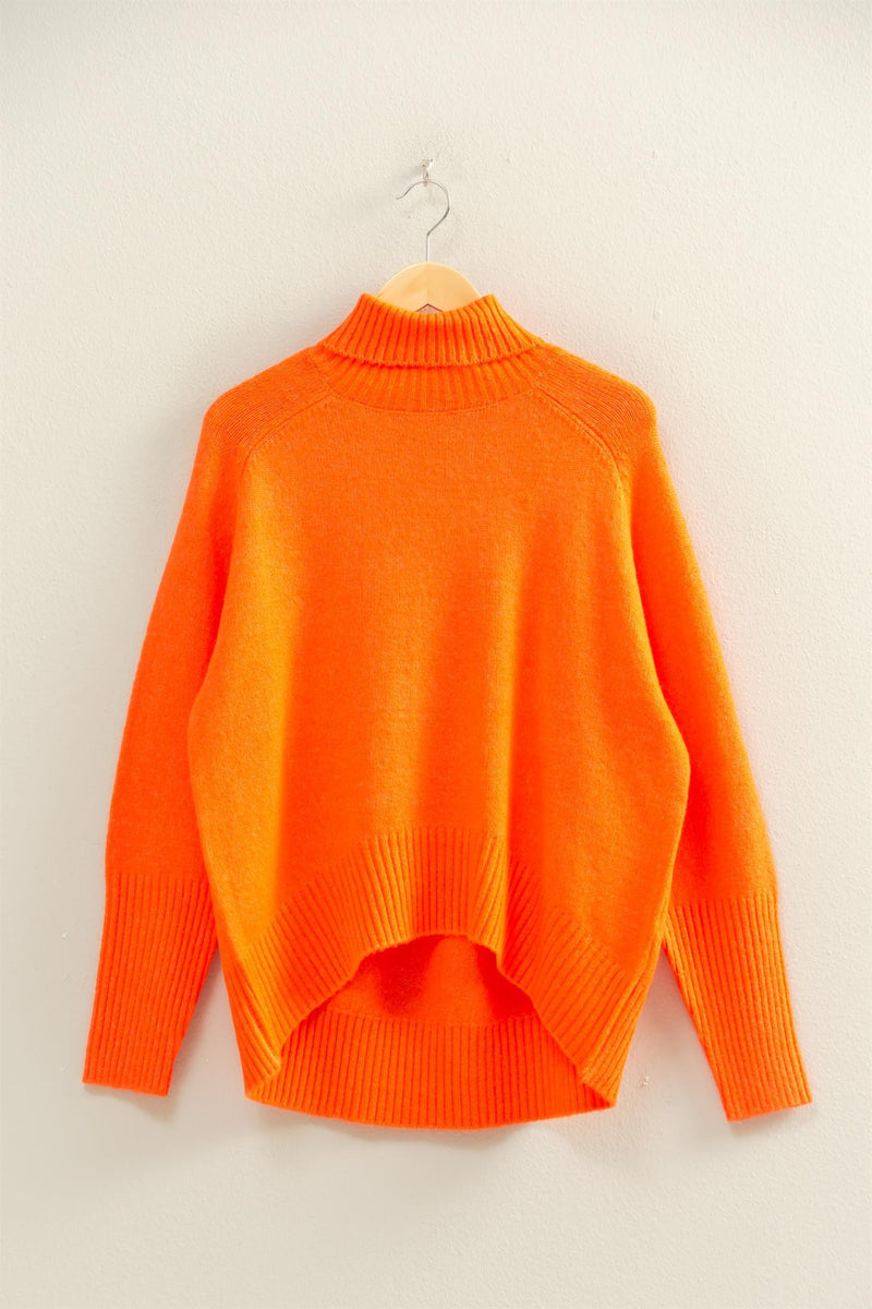 Bright Orange Oversized Sweater