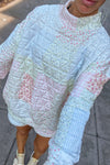Quilted Mockneck Sweatshirt