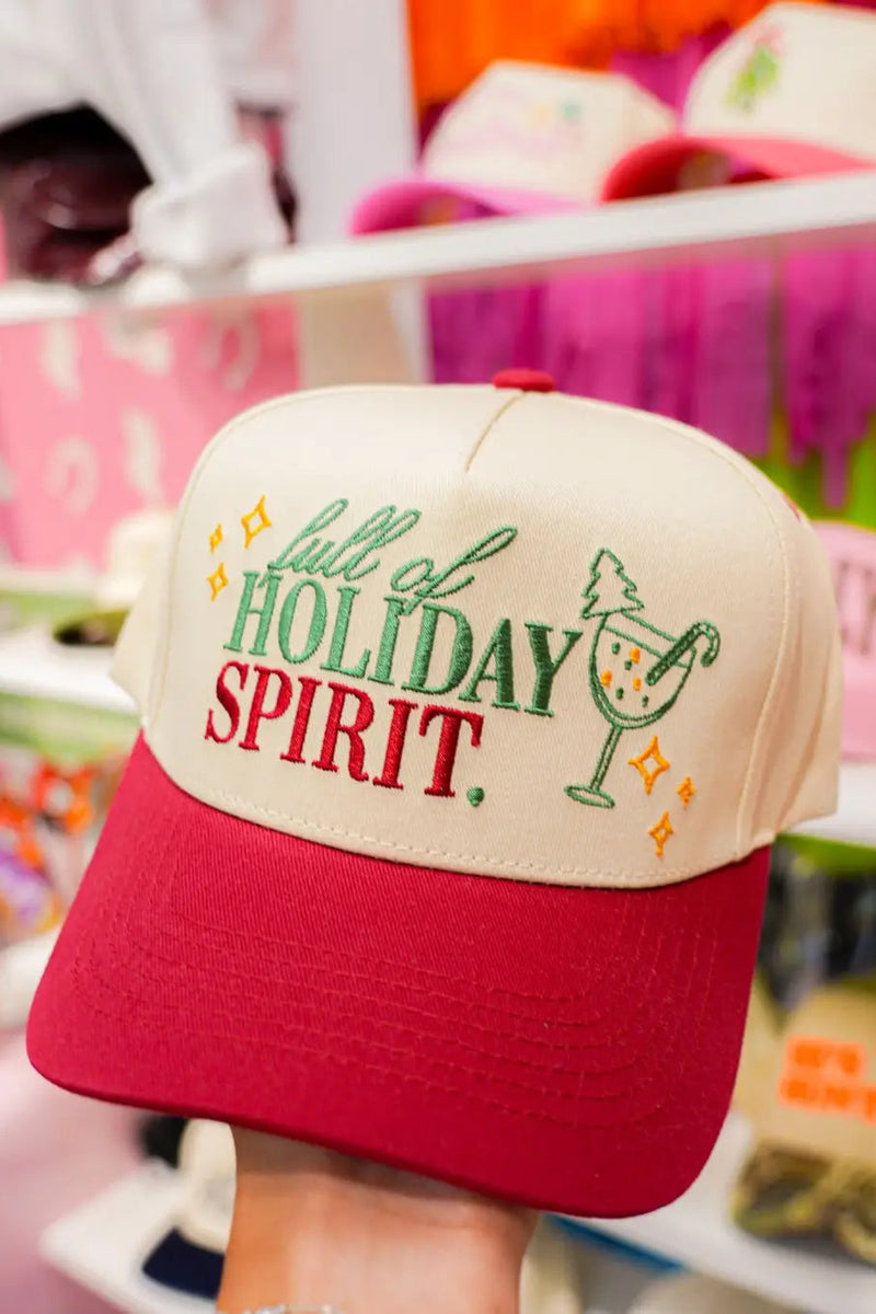Full of Holiday Spirit Embroidered Hat