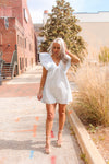 Blue Multi Floral Ruffle Sleeve Mini Dress