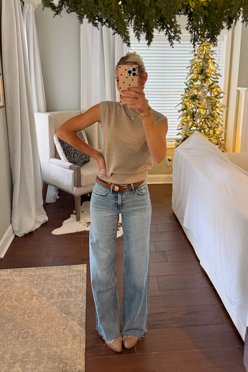 Lily High Rise Wide Leg Jeans