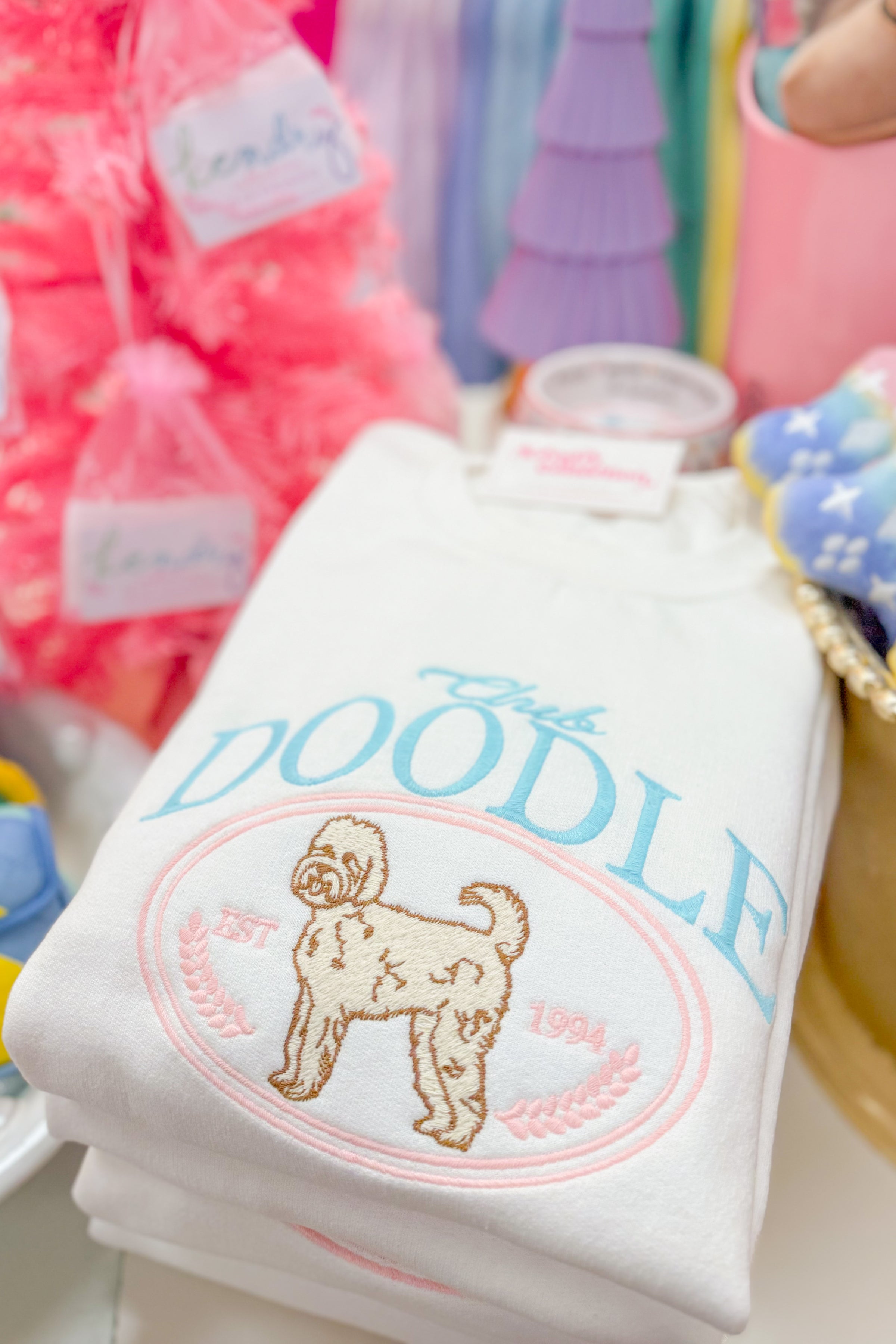 Embroidered Golden Doodle Crewneck