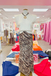 White Boxy Shoulder Pad Sleeveless Sweater