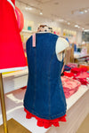 Denim Button Down Sleeveless Vest