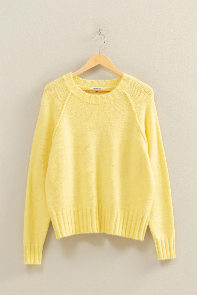 Butter Yellow Oversized Sweater