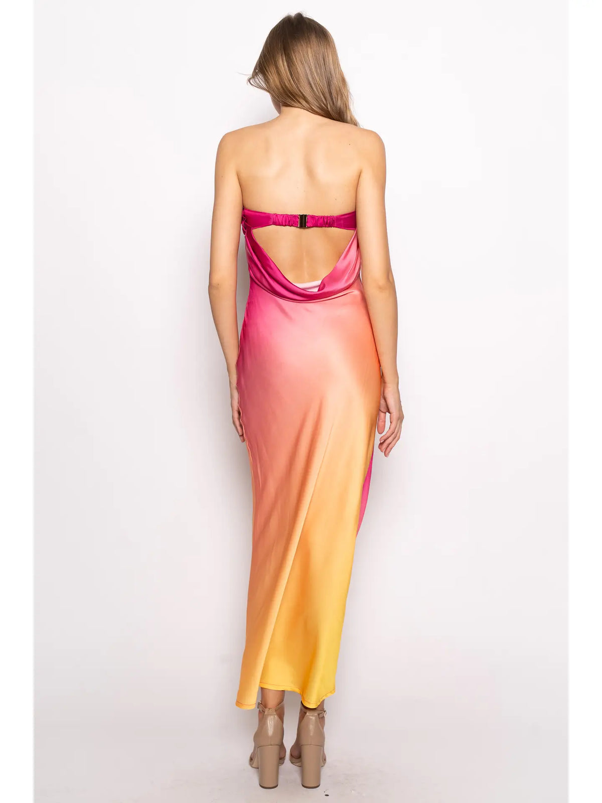 Tequila Sunrise Ombre Maxi Dress
