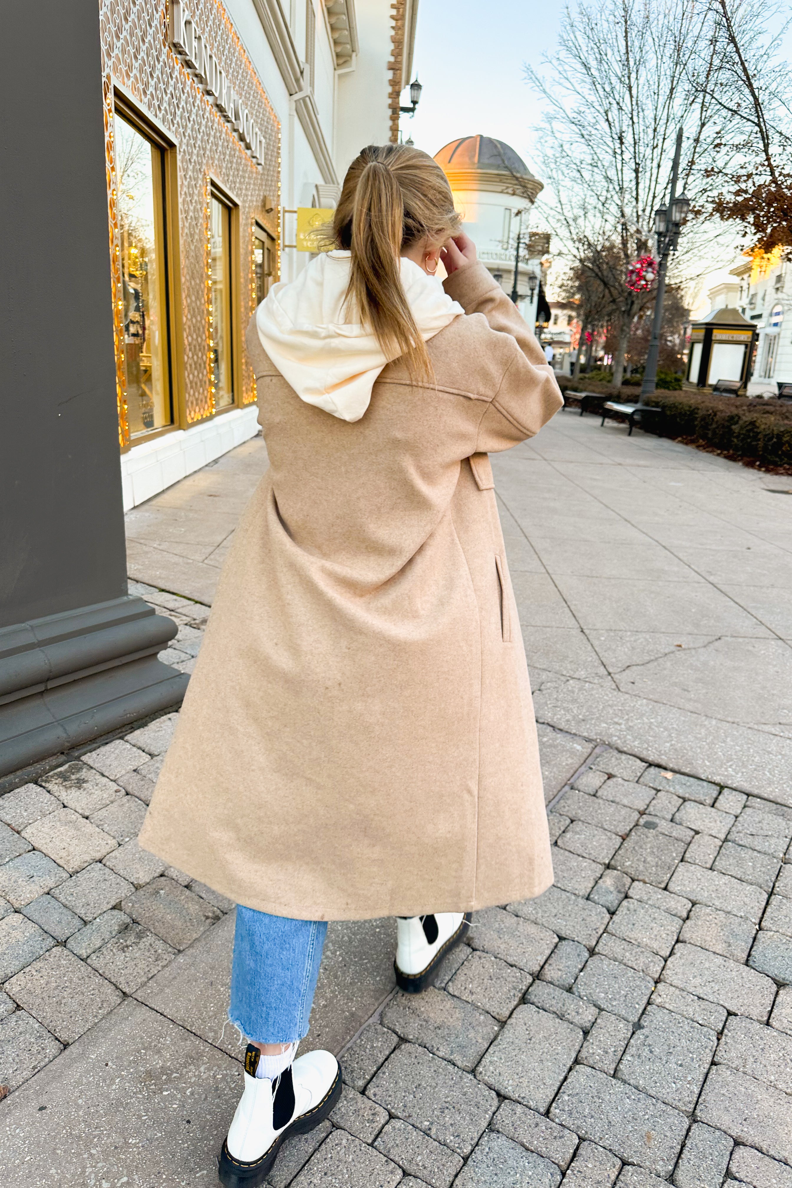 Longline Jacket With Built In Hoodie - Kendry Collection Boutique