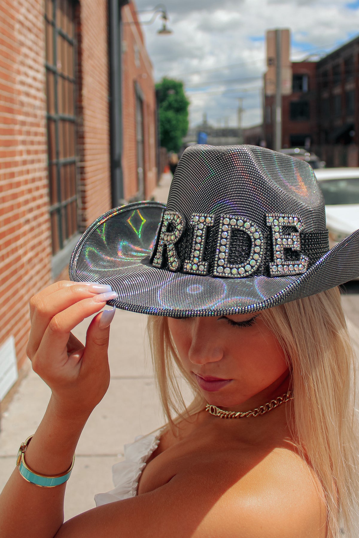 Black Bride Cowboy Hat, Nashville Bride Hat