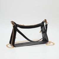 Clear Curved Crossbody Bag