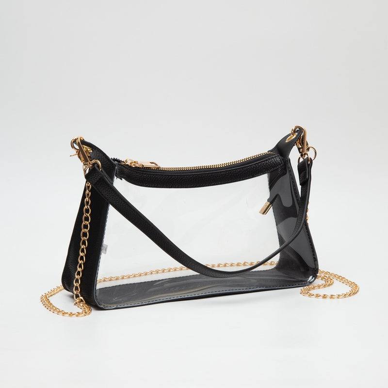 Clear Curved Crossbody Bag