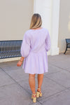 Lavender Button Down Flowy Dress