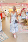 Paris For Brunch Patterned Maxi Dress