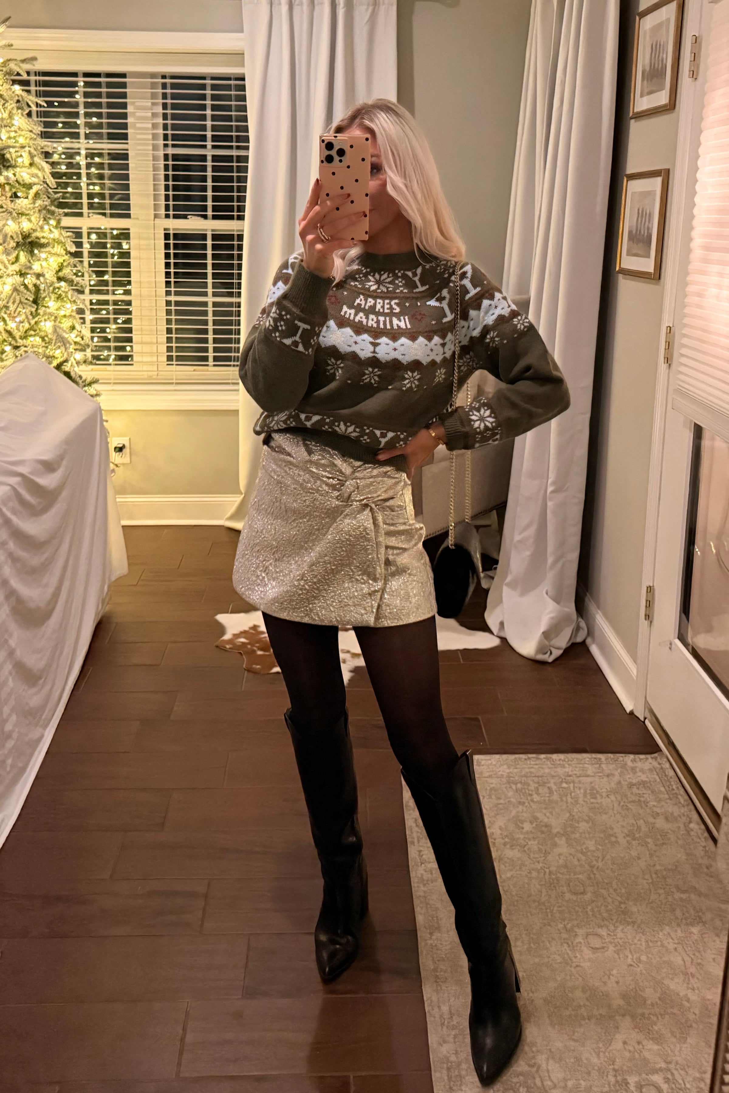 Apres Martini Fair Isle Holiday Sweater