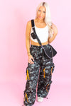 Camo Zip Pocket Cargo Pants - Shop Baddie Aesthetic Outfits At Kendry Boutique 