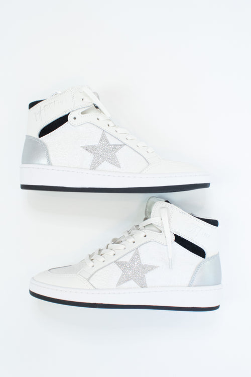 Dream 9 Pearl and Rhinestone Vintage Havana High Top Sneaker -  Kendry Collection Boutique