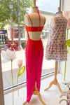 Sunset Ombre Mesh Maxi Dress