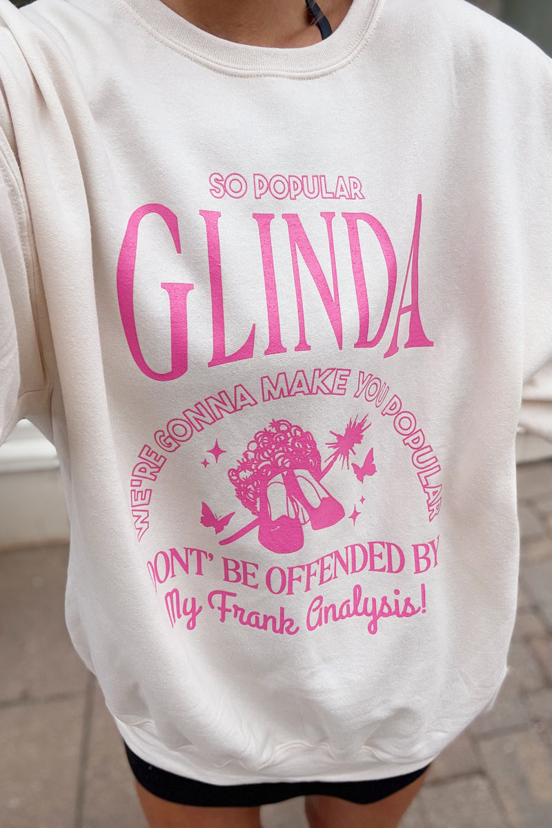 Cream and Pink Glinda Wicked Sweatshirt