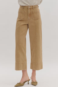 Rust Front Pocket Straight Leg Jeans