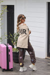 Gray Embroidered Patch Sweatpants