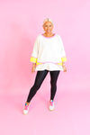 Gray and Neon Oversized Top - Shop Trendy Tops Now At Kendry Collection Boutique