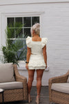 White Ruffle Skirt Set