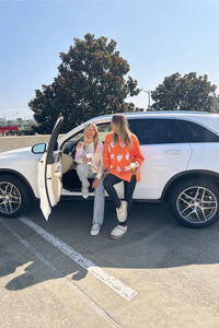 Orange Ghost Sequin Patch Sweatshirt