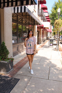 Pink Rose American Cowgirl Graphic Tee