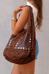 Leopard Slouchy Hobo Bag With Front Pockets