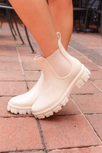 Cream Chelsea Booties