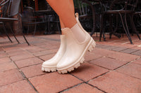 Cream Chelsea Booties