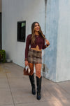 Asymmetrical Button Knit Top