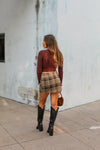 Asymmetrical Button Knit Top