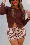 Cow Print Shorts