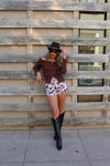 Cow Print Shorts