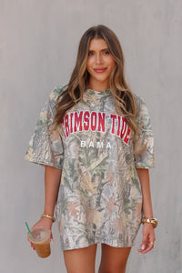 Alabama Crimson Tide Camo Graphic Tee