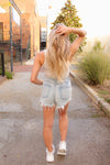 Light Tan Ribbed Basic Tank Top