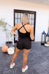 Black Athletic Romper