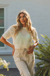 Ivory Crochet Crop Top