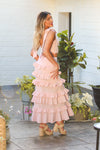 See You In Mykonos Ruffle Maxi Skirt Set | Kendry Boutique